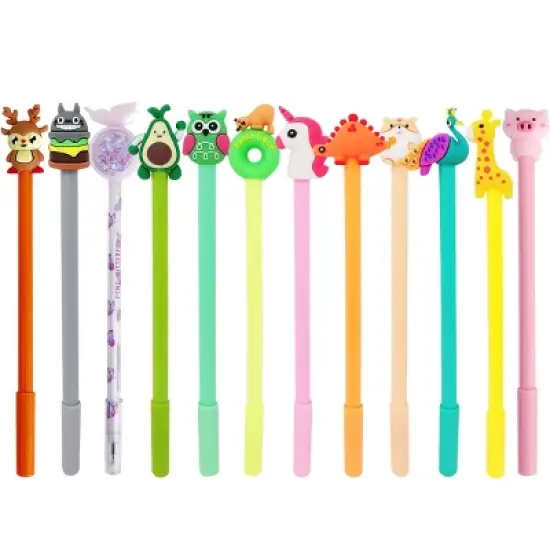 Wrapables Gel Pens School Office Supplies, Cute Critters image {3}