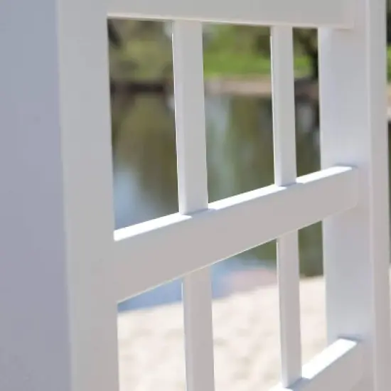 78" Providence Vinyl Arbor - White - Dura-Trel image {2}