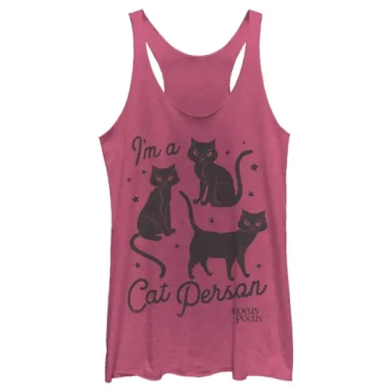 Women's Disney Hocus Pocus I'm a Cat Person Racerback Tank Top image {2}