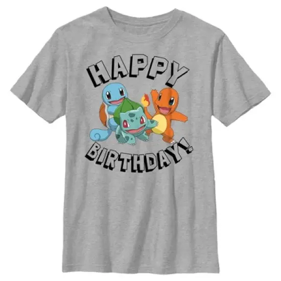 Boy's Pokemon Happy Birthday Characters T-Shirt image {4}