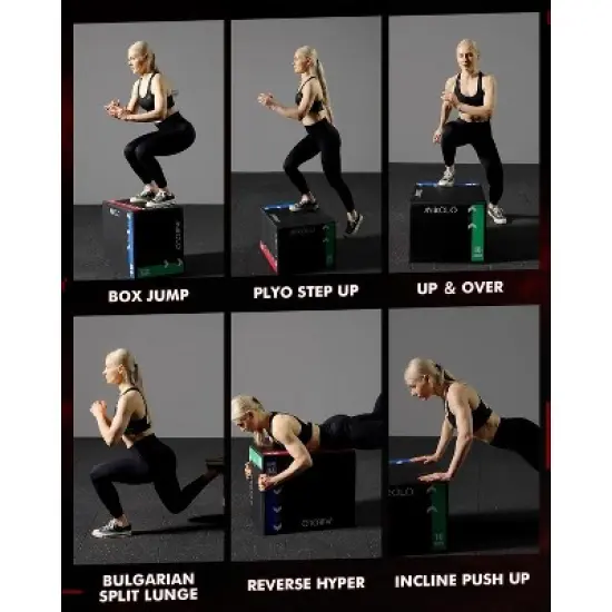 ER KANG 3-in-1 Foam Plyometric Box &ndash; Soft Jump Box with Solid Wood Core, High-Density Foam and Non-Slip Cover &ndash; No Assembly Required image {7}