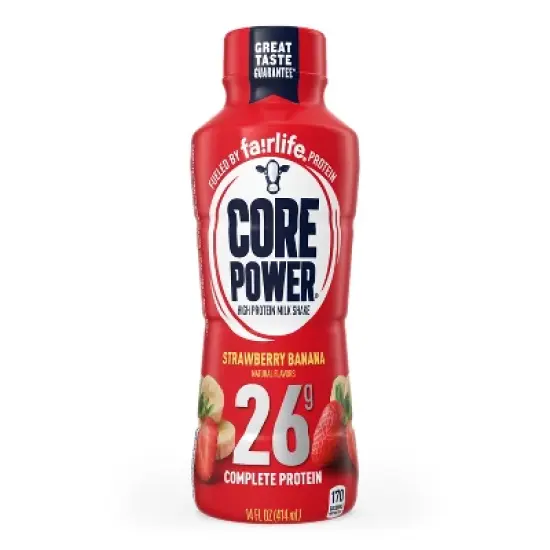 Core Power Strawberry Banana 26G Protein Shake - 14 fl oz Bottle image {7}
