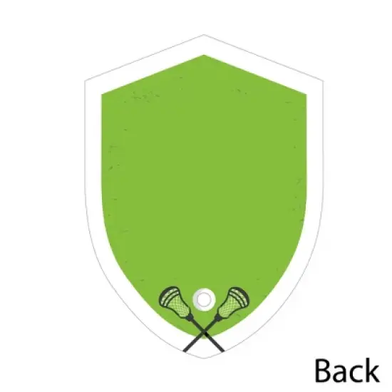 Big Dot of Happiness Lax to the Max Lacrosse Shaped Thank You Cards Party Thank You Note Cards with Envelopes Set of 12 image {4}