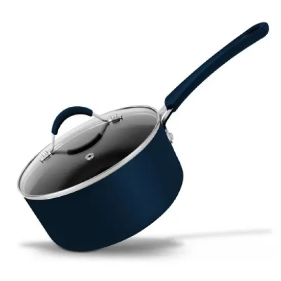 NutriChef 1.5 Quart Sauce Pot with Lid - Long Lasting Non-Stick High-Qualified Kitchen Cookware image {1}