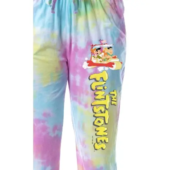 The Flintstones Women's Title Cartoon Characters Sleep Jogger Pajama Pants Multicolored image {1}