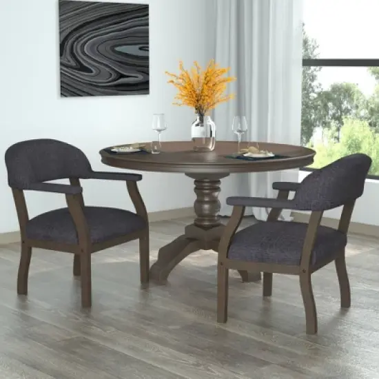 Modern Captain's Chair Slate Gray - Boss Office Products image {1}