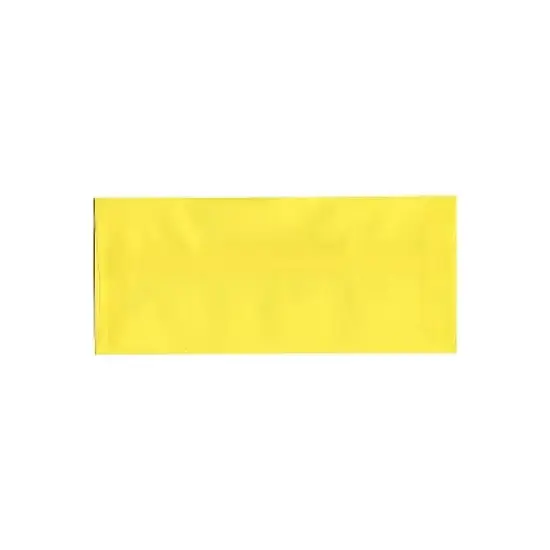 JAM Paper #10 Business Translucent Vellum Envelopes 4.125x9.5 Primary Yellow PACV356 image {1}