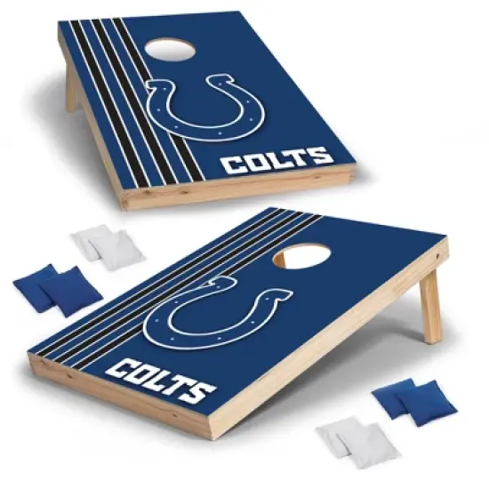 NFL Indianapolis Colts 2'x3' Wood Cornhole Set image {7}