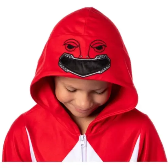 Power Rangers Boy's All Character Union Suit Costume Sleep Pajama Multicolored image {4}