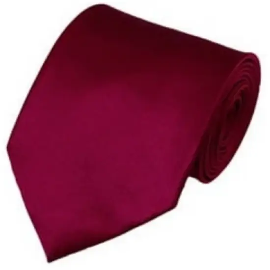 Solid Color 3.5 Inch Wide And 62 Inch Extra Long Necktie For Big & Tall Men image {38}