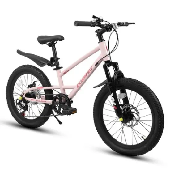 Gulches Ecarpat Kids' Bicycle (5-10 Yrs, 4'-4'7" Height), Ergonomic Steel Frame, 7-Speed, Front Disc Brake, 20&times;2.125" Tires image {8}