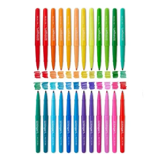 KINGART Felt Tip Pens 24 Colors image {1}