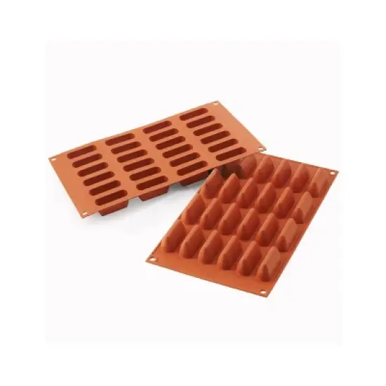 Silikomart Silicone Mold Gianduiotto 0.47 Oz, 2" x 11/16" x 15/16" High, 24 Cavities image {3}