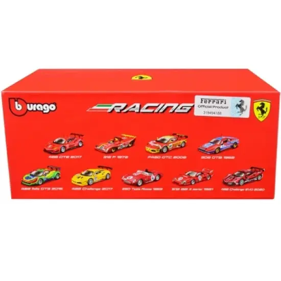 2020 Ferrari 488 Challenge EVO #28 Red with Graphics "Racing" Series 1/43 Diecast Model Car by Bburago image {2}