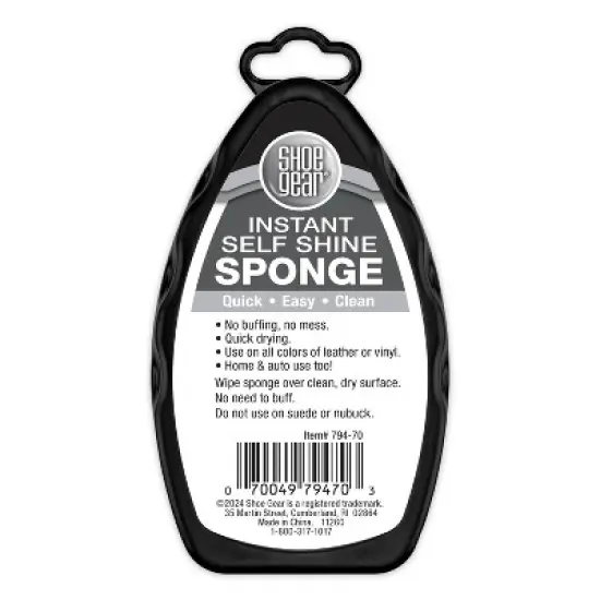 Shoe Gear Instant Shine Sponge - Clear 6ml: Liquid Shoe Accessory, Polishes & Balms image {1}