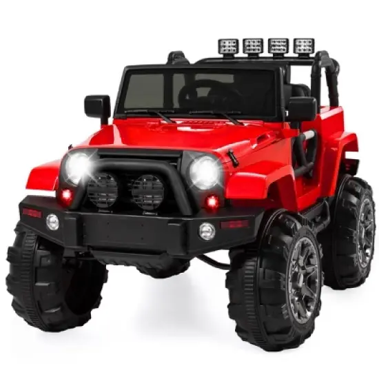 Best Choice Products 12V Kids Ride On Truck Car w/ Remote Control, Spring Suspension, Bluetooth, LED Lights image {7}