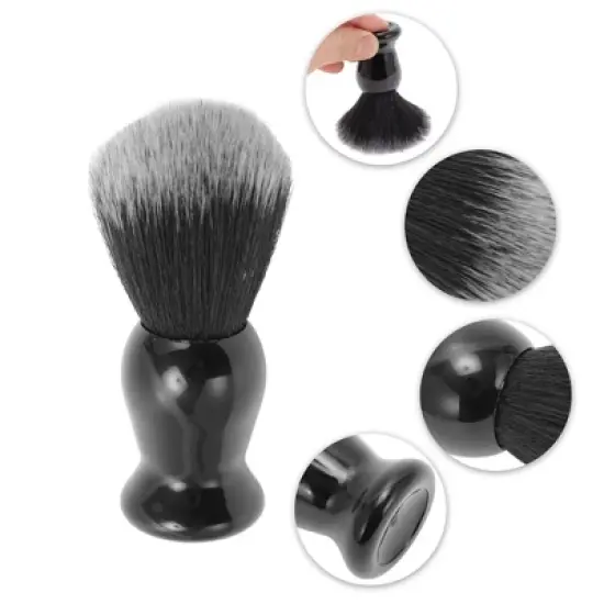 Unique Bargains Durable Shaving Brush 4.06"x1.38" Black 1 Pc image {2}