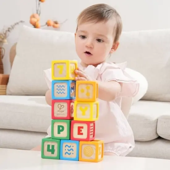 Hape My First Wooden Blocks Stacking Toy image {7}