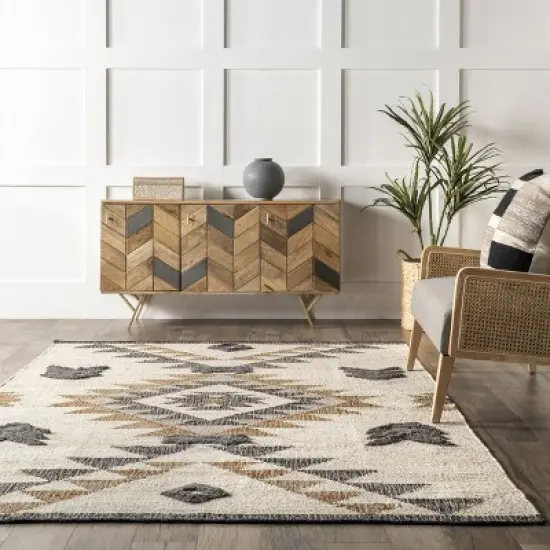 Nuloom Rosanna Southwestern Symbols Jute Indoor Area Rug image {7}