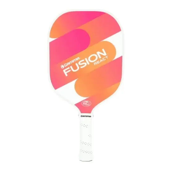 GAMMA Sports Fusion React Pickleball Paddle - Orange/Pink: Polypropylene Core, Stiff Flex image {8}