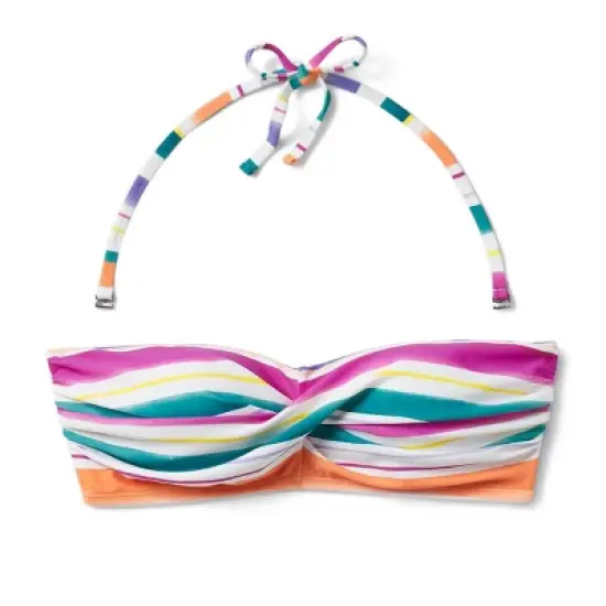 Women's Striped Twist Bandeau Bikini Top - Kona Sol&trade; Multi image {5}