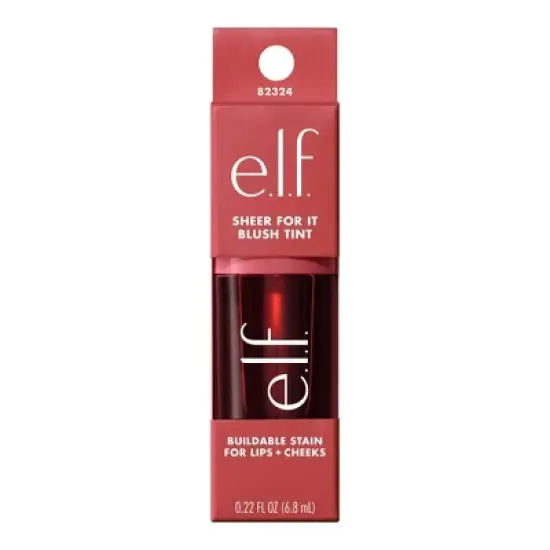 e.l.f. Sheer For It Blush Tint - Buildable Stain For Lips + Cheek - 0.22 fl oz image {12}