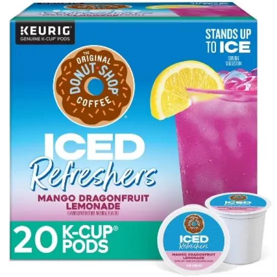 The Original Donut Shop Iced Refreshers Mango Dragonfruit Lemonade Keurig K-Cup Pods - 20ct image {13}