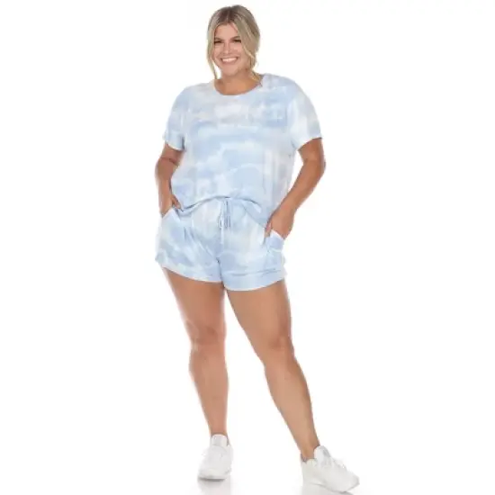 Plus Size 2 Piece Top & Shorts Lounge Set image {6}