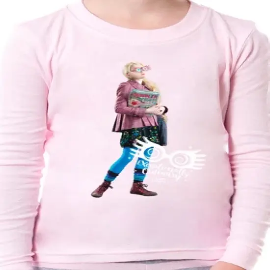 Harry Potter Girls Character Luna Lovegood Wizarding World Sleep Pajama Set Pink image {2}