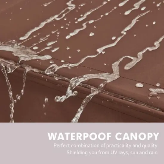 Erommy 4-Seat Patio Swing Chair Outdoor Glider Benches, Aluminum Frame, Canopy with Netting, Porch Glider Chair image {4}