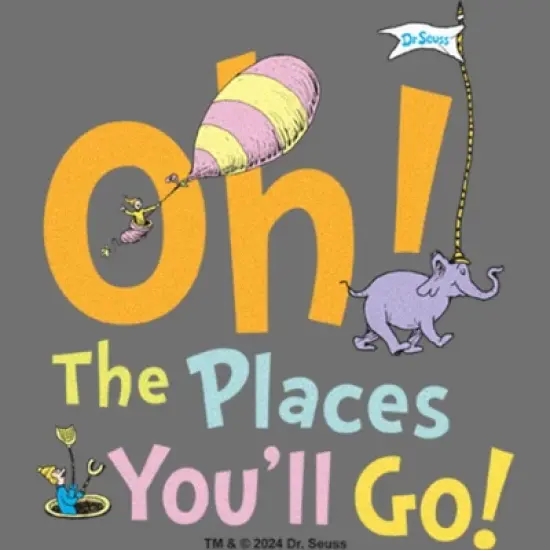 Infant's Dr. Seuss The Places You'll Go  Bodysuit - Athletic Heather - 12 Months image {1}