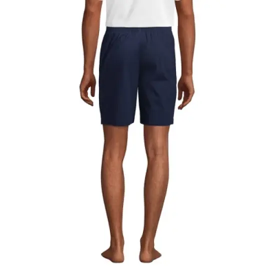 Lands' End Men's Poplin Pajama Shorts image {1}