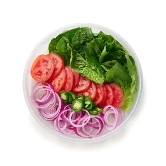 Tupperware Freeze and Go Round Food Storage Container: Large Dishwasher-Safe, 16.75 Volume, Blue/Clear image {5}