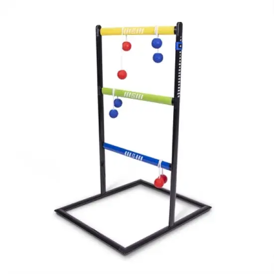 GoSports Pro Grade Ladder Toss Indoor - Outdoor Game Set with 6 Soft Rubber Bolo Balls, Travel Carrying Case and Score Trackers image {4}