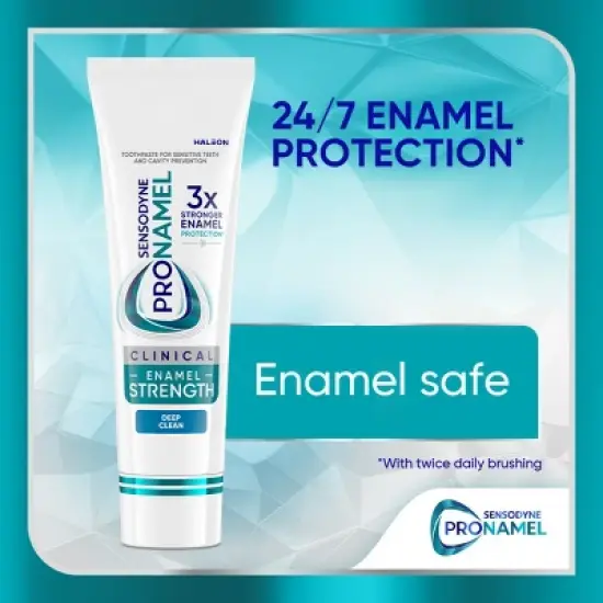 Sensodyne Pronamel Clinical Enamel Strengthening and Deep Clean Toothpaste - 3.4oz image {4}