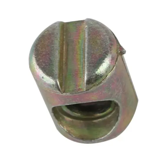 Unique Bargains Bed Chair Barrel Cross Dowel Slotted Bolts Nuts 0.3" x 0.4" Bronze Tone 10 Pcs image {2}