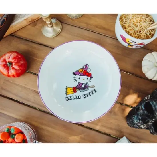 Silver Buffalo Sanrio Hello Kitty Witch 9-Inch Ceramic Coupe Dinner Bowl image {1}