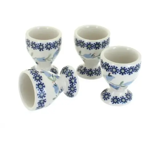 Blue Rose Polish Pottery J050-4 Manufaktura Egg Cup Set image {10}