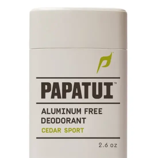 Papatui Men's Aluminum-Free 48-Hour Odor Protection Solid Deodorant - Cedar Sport - 2.6oz image {10}