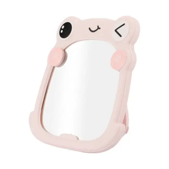 Unique Bargains Foldable Cartoon Frogs Desktop Cosmetic Mirror 1 Pc image {5}