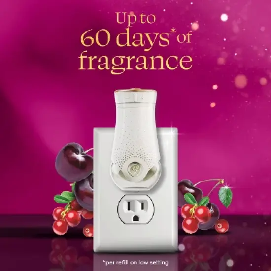 Glade PlugIns Scented Oil Air Freshener Refills - Black Cherry & Cranberry - 1.34 fl oz/2ct image {3}