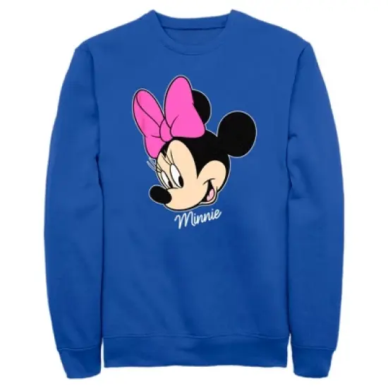 Men's Mickey & Friends Minnie Mouse Portrait Sweatshirt image {4}