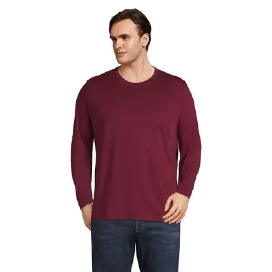 Lands' End Men's Super-T Long Sleeve T-Shirt image {12}