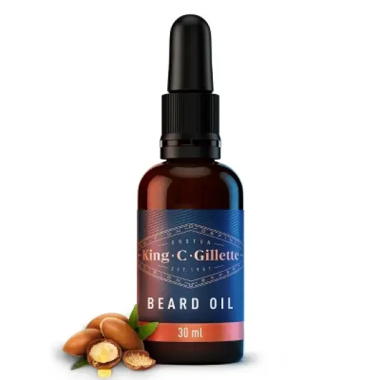 King C. Gillette Men's Beard Oil with Argan Oil - 1 fl.oz image {7}