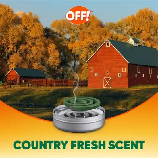 OFF! Mosquito Repellent Outdoor Coil Starter Kit - 100 Sq Ft Coverage, 4hr Duration image {4}
