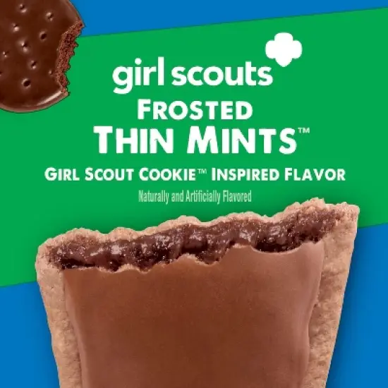 Pop-Tarts Girl Scouts Frosted Thin Mint Chocolate Filling Toaster Pastries - 13.5oz/8ct image {3}