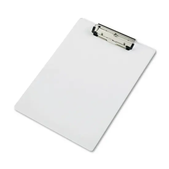 Saunders Acrylic Clipboard 1/2" Capacity Holds 8-1/2w x 12h Clear 21565 image {3}