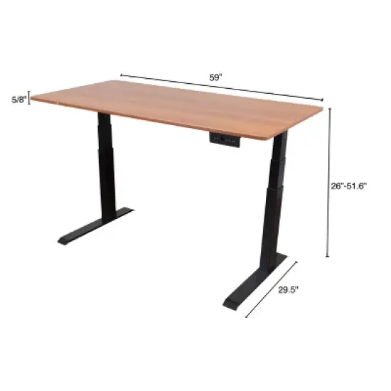 Stand Up Desk Store Dual Motor Electric Adjustable Height Standing Desk with EZ Assemble Steel Frame image {3}