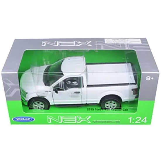 2015 Ford F-150 Regular Cab Pickup Truck White 1/24-1/27 Diecast Model Car by Welly image {2}