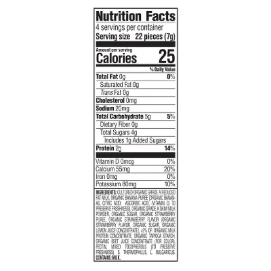 Happy Baby Organic Yogis Strawberry Banana Freeze Dried Greek Yogurt & Fruit Baby Snacks - 1oz image {7}